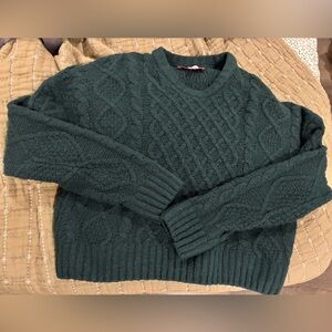 Forest Green Knit Sweater Size Medium